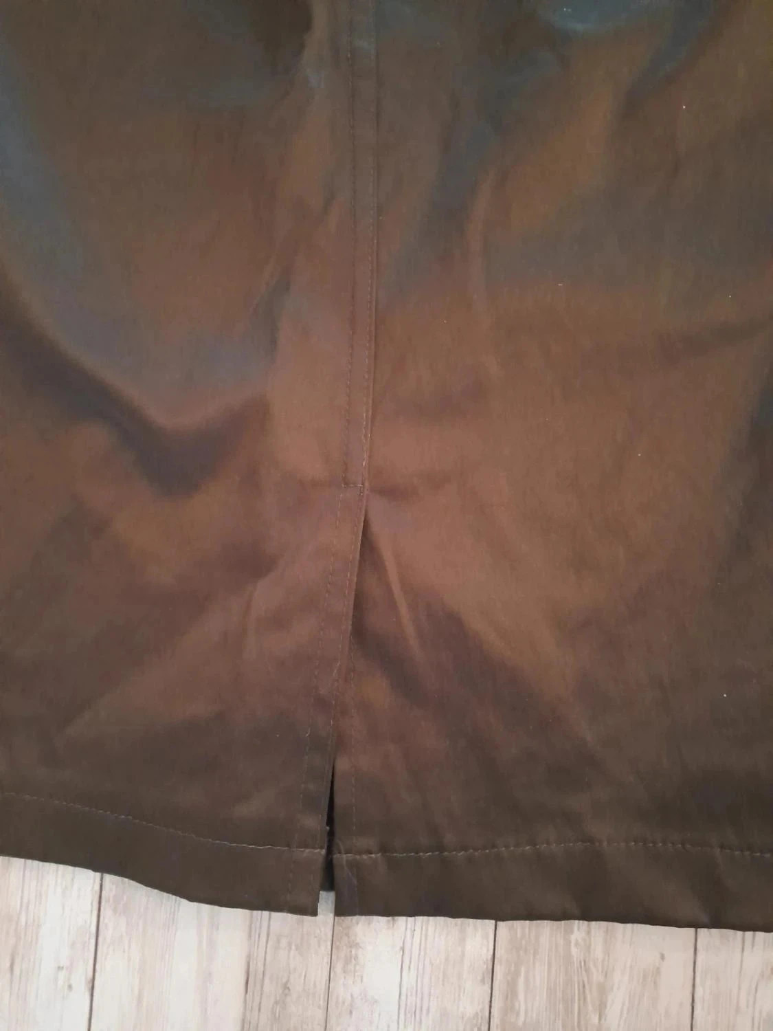 Satijnen rok, bruine kleur, maat 3 (38/40) Merk Lulumary – photo 5